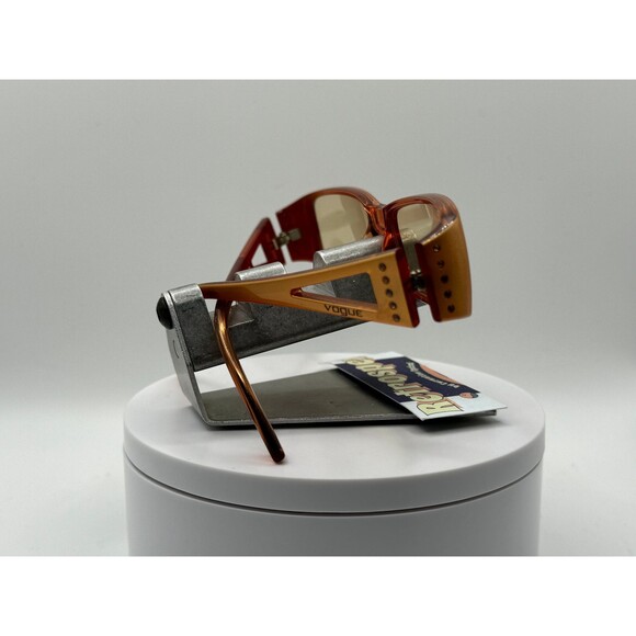 Vintage Eyeglasses NOS Y2K Narrow Orange Lens Orange Rectangle Frame Vogue 2537 - Picture 5 of 9